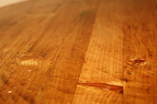 Custom Made Reclaimed Pine Circular Kitchen Table