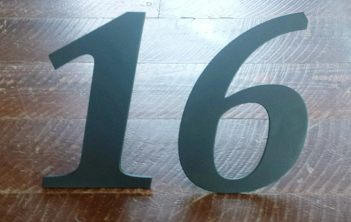 Custom Made Custom Metal House Numbers In Your Coice Of Size And Font