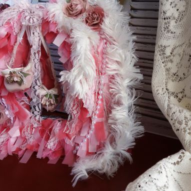 Custom Made Custom Ballet Gift Ballerina Dance Romantic Rose Vintage Ballet Shoes Style Tabletop Wreath Handmade
