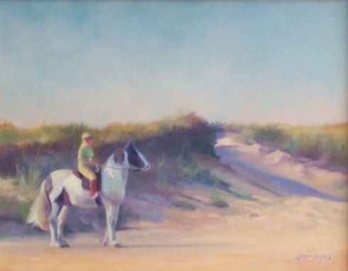 Custom Made Oil Painting Of Horse & Rider