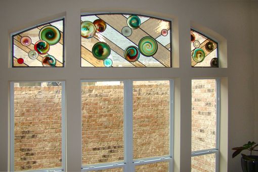 Custom Made Rondel Leaded Glass Windows