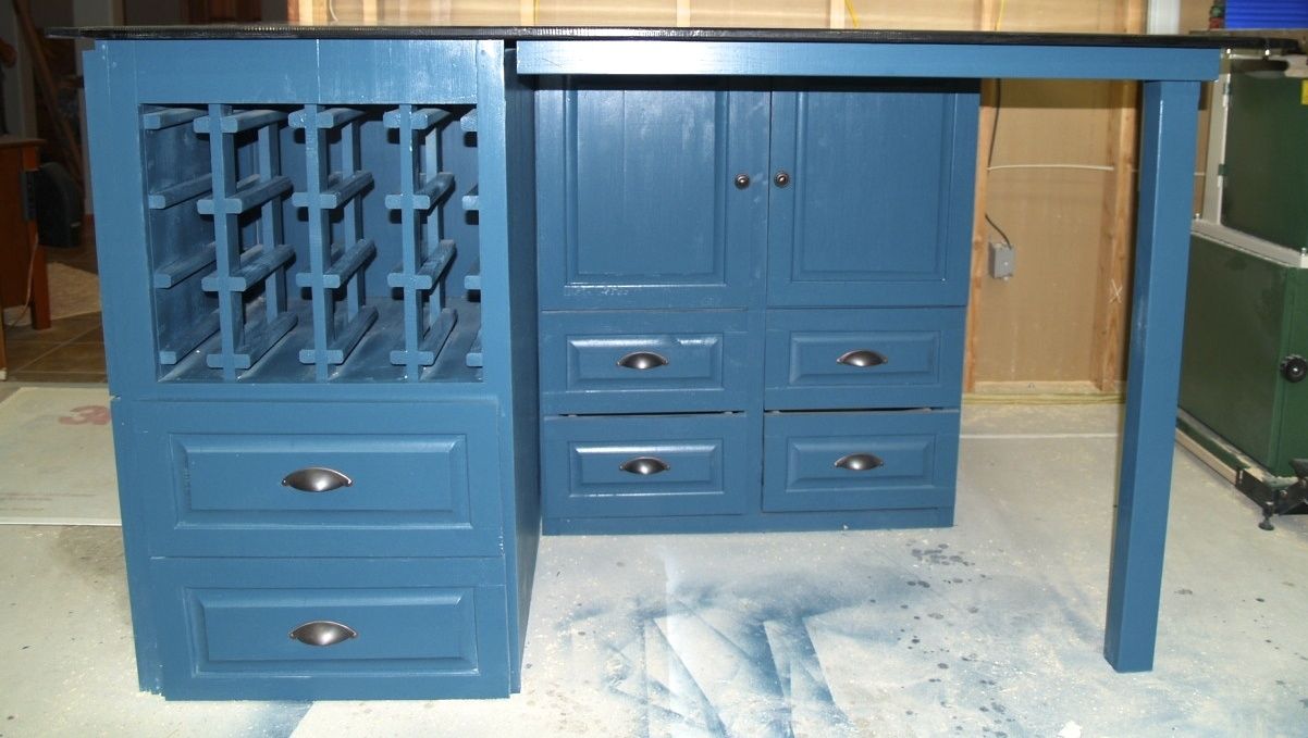 Custom Made Art Deco Kitchen Island by Cannon Custom Woodworking LLC