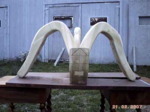 Custom Made Swan Coffee Table Base Carved From Wood