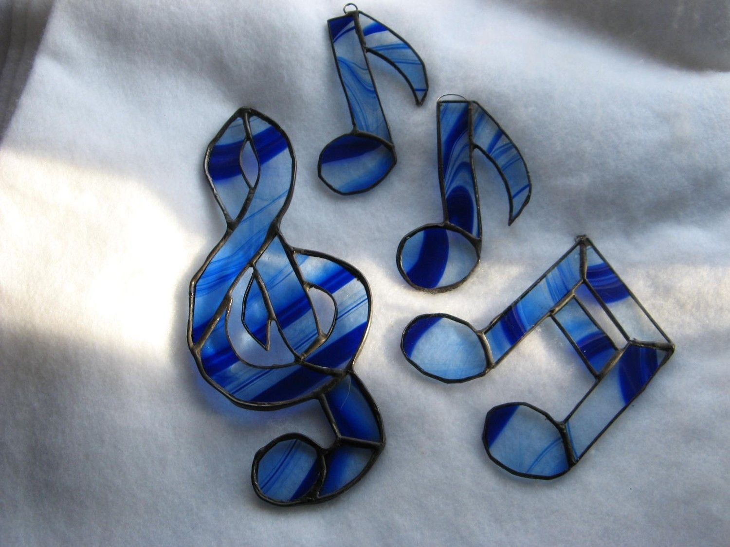 blue musical notes symbols