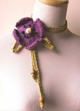 Custom Made The Spring Pansy Lariat In Violet