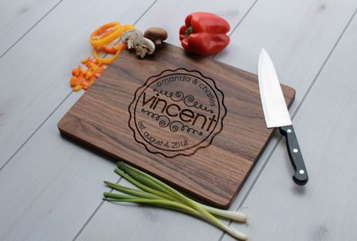 Custom Made Personalized Cutting Board, Engraved Cutting Board, Custom Wedding Gift – Cb-Wal-Vincent