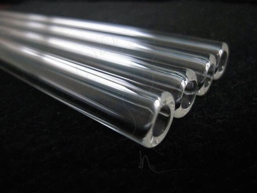 Custom Made X4 - 8" Glass Straws - Zero Waste - Smoothie Size - Vegan Friendly - Juicers - Emulsion Blenders