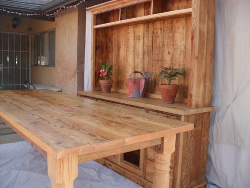 Custom Made Custom Made Table From Reclaimed Wood Made In The Usa