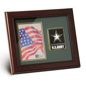 Custom Made Go Army Medallion Portrait Picture Frame