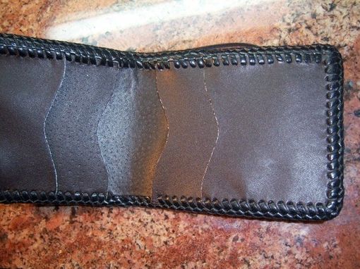 Custom Made Wallet For A Dad With Custom Indigenous Or Native American Style Patterns
