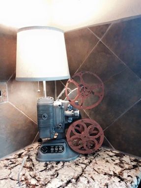 Custom Made Vintage 8mm Projector Table Lamp