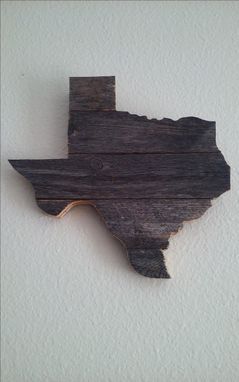 Custom Made Rustic Fence Wood Texas Sign