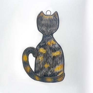 Custom Made Custom Painted Kitty Suncatcher