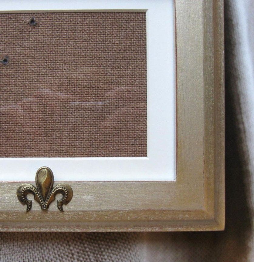 Hand Made Fleur Di Lis French Gold Photo Frame Homegoods by Brooke