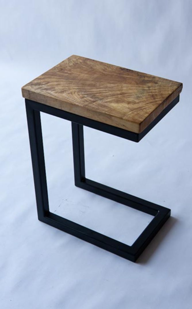 Hand Made "C" End Table by Elias Custom Furniture and Design