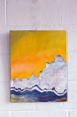 Custom Made Kentucky Mountain - Mountain Painting In Orange- From The In The Mountains Series