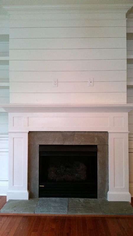 Custom Built-In Wall Unit With Fireplace Mantle by AJC Woodworking ...