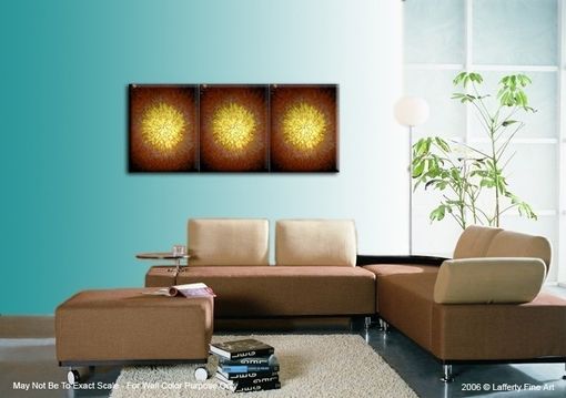 Custom Made Original Abstract Gold Metallic Textured Painting By Lafferty - 24 X 54 - One Day Sale