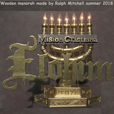 Custom Made Elohim Menorah