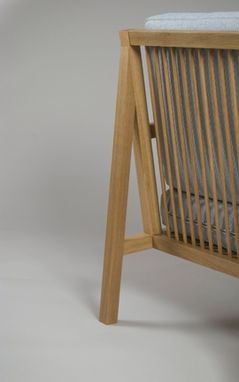 Custom Made Lola Lounge Chair In Riftsawn White Oak