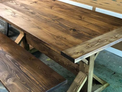 Custom Made Rustic Farmhouse Dining Table