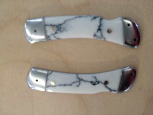 Custom Made Custom Knife Handle On Lock Blade Knife