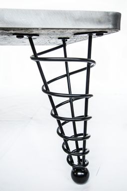 Custom Made 12 Inch Height, Modern Table Leg, Angled