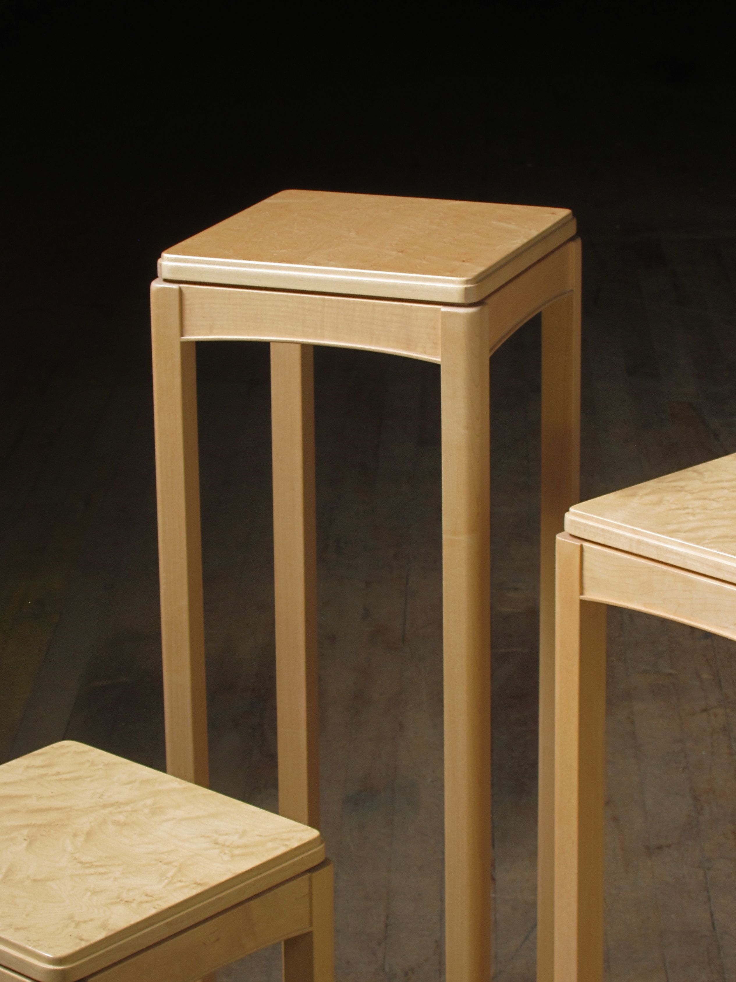 Buy Handmade Birdseye Maple Tables, made to order from Richard Helgeson