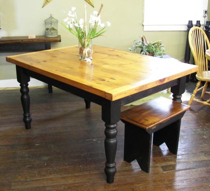 Custom Made Farmhouse Table, Authentic Reclaimed Barn Wood