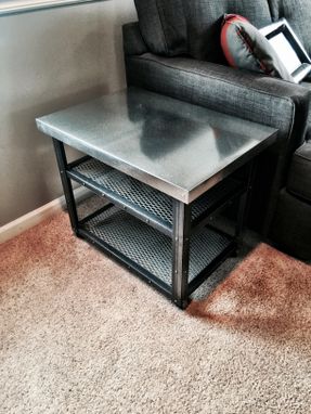 Custom Made Industrial End Table