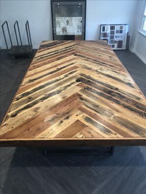 Custom Made Reclaimed Wood Conference Table