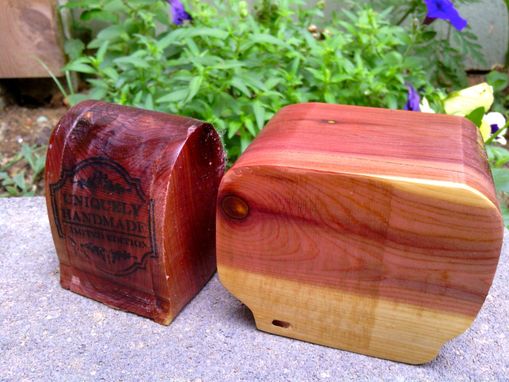 Custom Made Wedding Ring Box In Natural Cedar