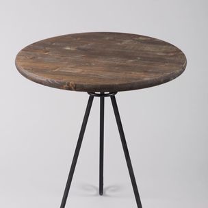 Shelby Barnhart Arc And Hammer Canton Ct Elegent Scroll End Accent Table Wood And Metal By