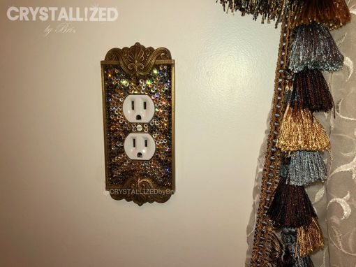 Custom Made Custom Design Crystallized Wall Light Switch Plates Home Decor European Crystals Bedazzled