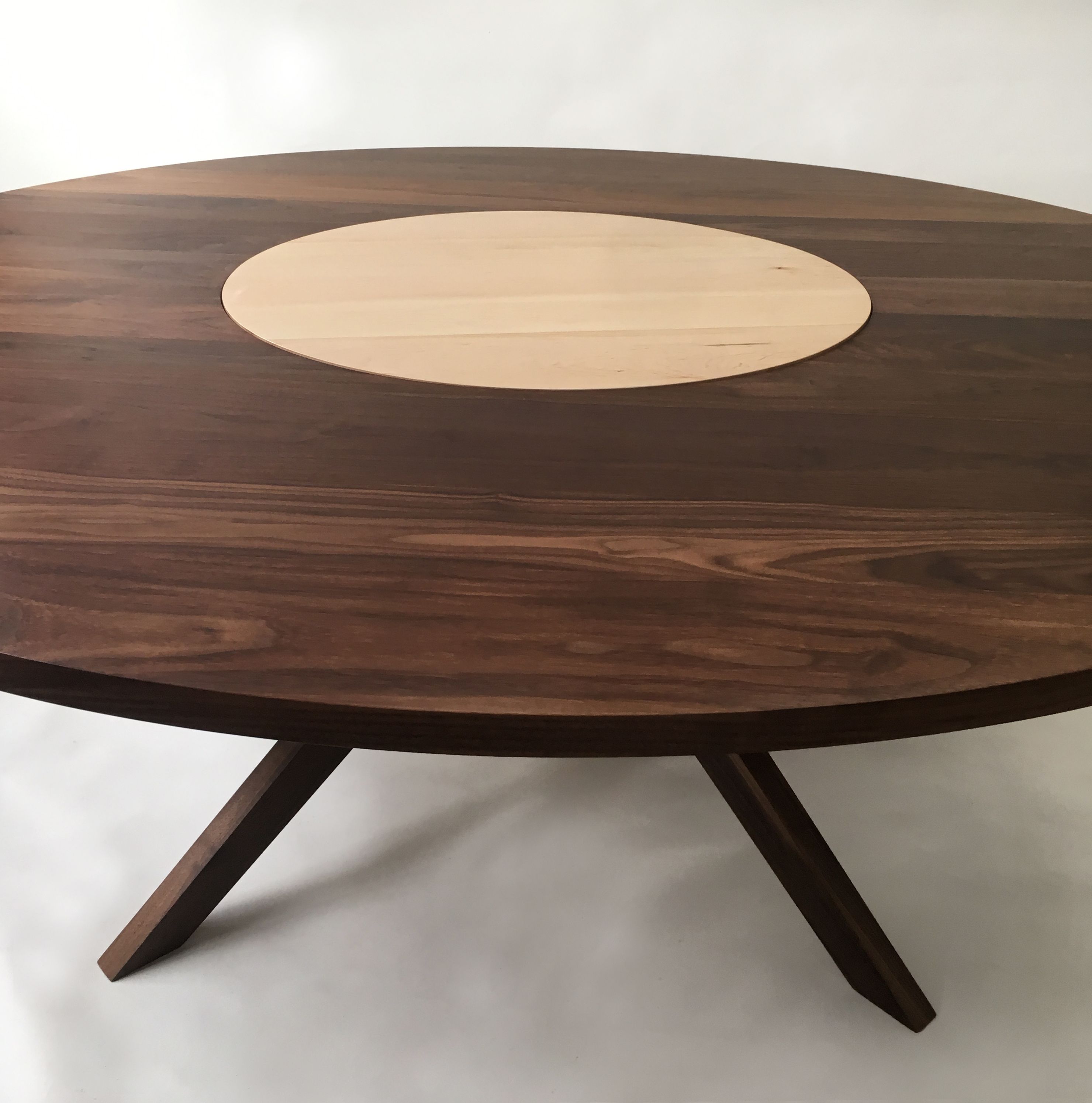 Teak Dining Table With Lazy Susan: Convenience At Your Fingertips