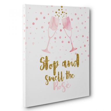 Custom Made Stop And Smell The Rose Canvas Wall Art