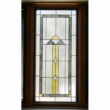 Custom Made Southwest Contemporary Stained Glass Window