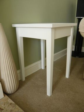 Custom Made Side Table, With Hidden Drawer