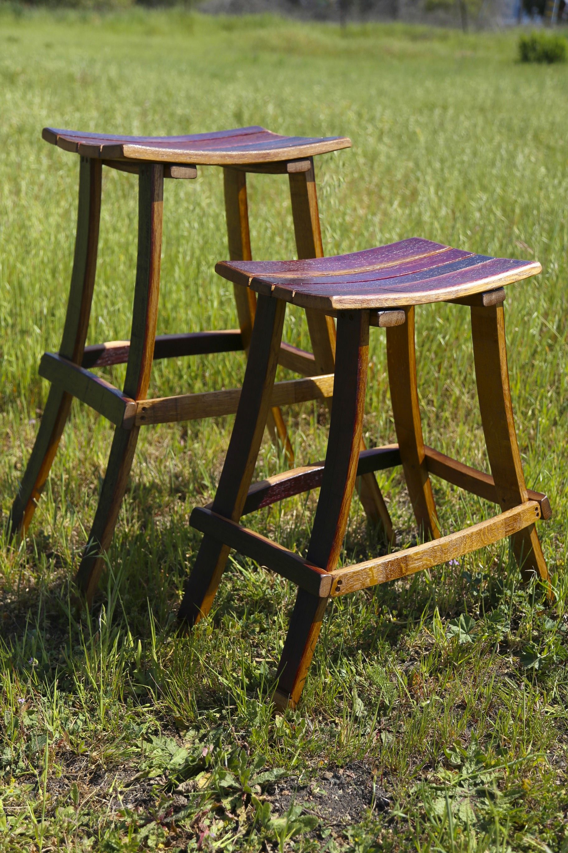 Wine barrel bar outlet chairs