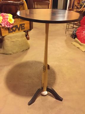 Custom Made Cave Room Baseball Bat Table