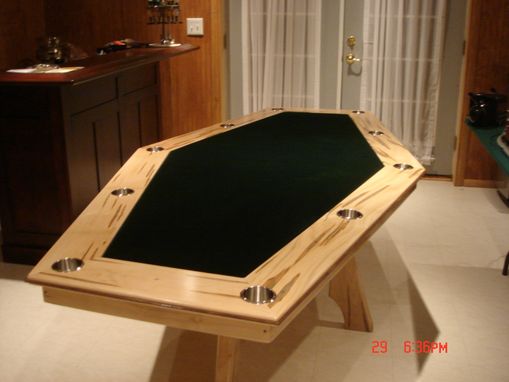 Custom Made 6 Sided Maple Game Table