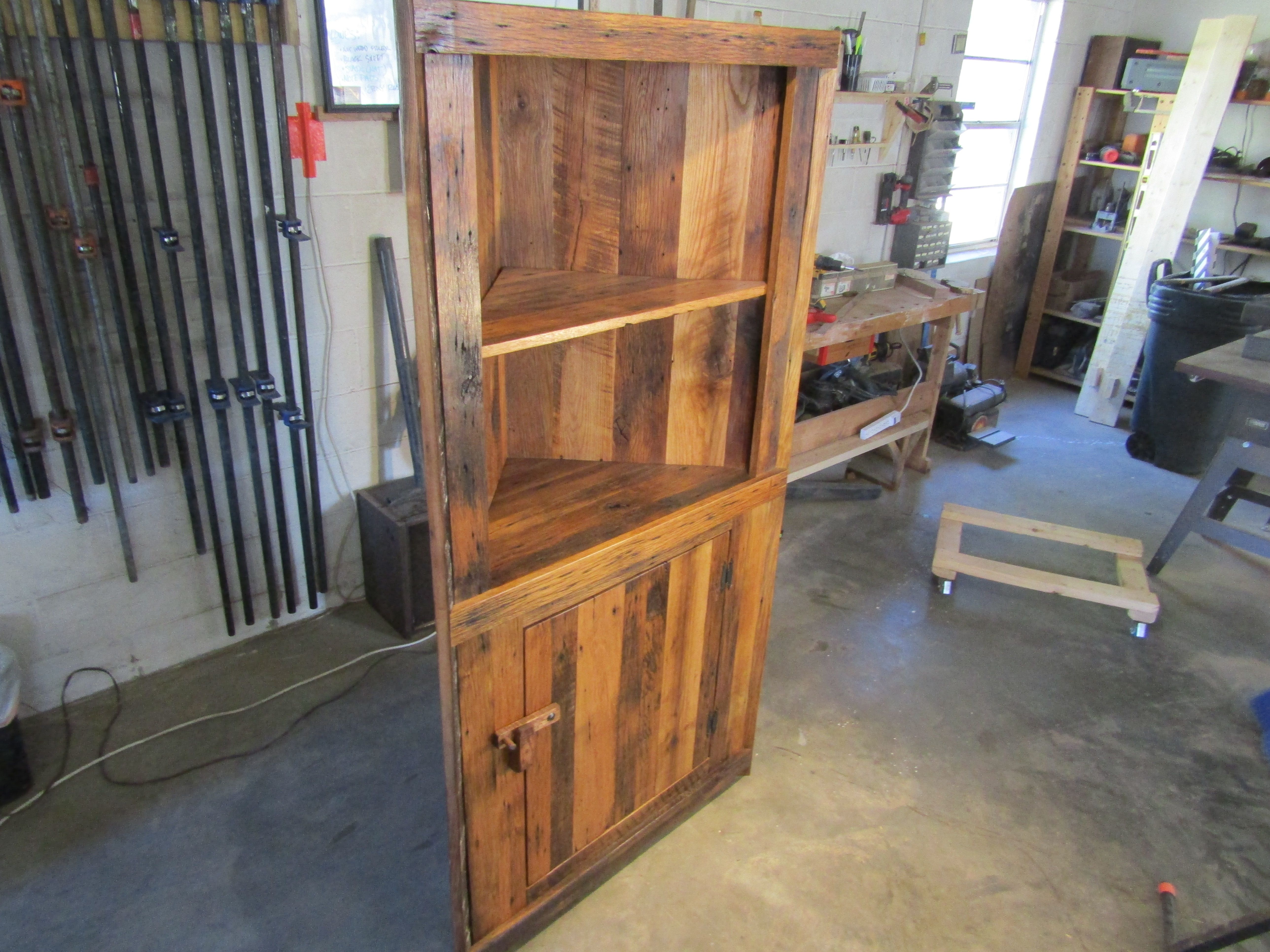 Custom Made Barn Wood Corner by Hawk Eye Hand Crafts