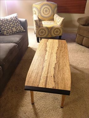 Custom Made Celia's Black Limba "Mittens And Slippers" Coffee Table