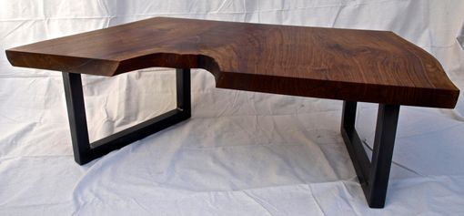 Custom Made Live Edge Walnut Coffee Table