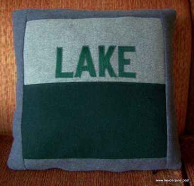 Custom Made Memory Pillow From Vintage Varsity Jacket
