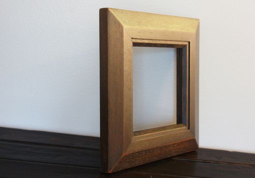 Custom Made Mahogany Beveled Mirror/ Picture Frame