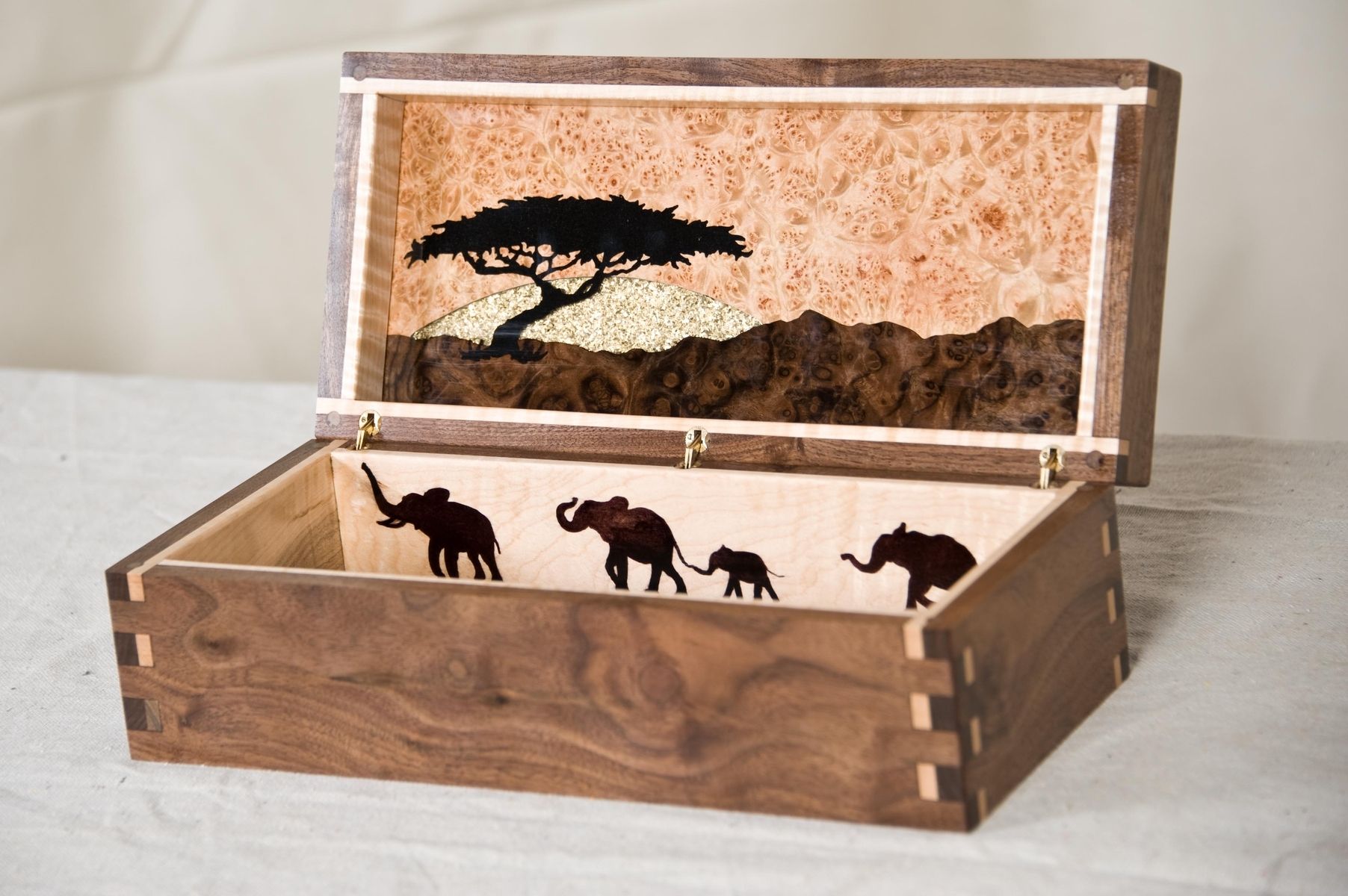 Custom African Themed Jewelry Box by AWL WoodWorks | CustomMade.com