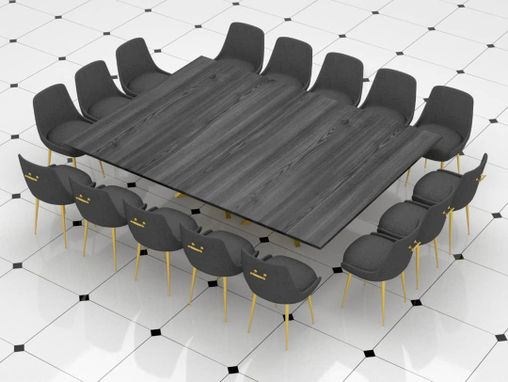 Custom Made Custom Expandable Dining Table With 16 Chairs