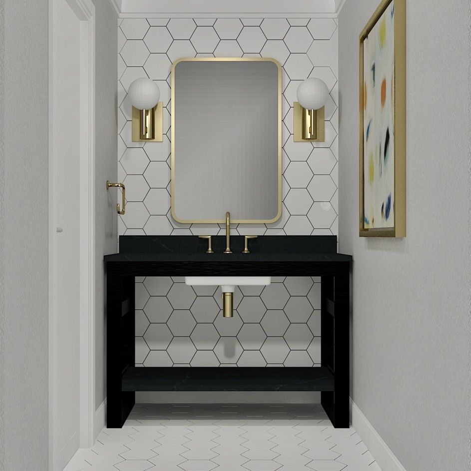 Hand Made Metal Bathroom Vanity Base (Miles) by Urban Ironcraft