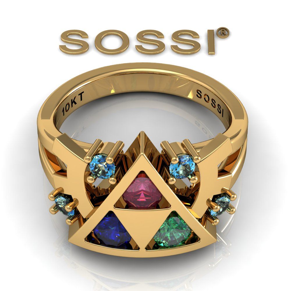 a custom handmade zora s sapphire in 10kt yellow gold zelda enement ring triforce inspired rose gold nintendo game wedding geek - Zelda Wedding Ring a custom handmade zora s sapphire in 10kt yellow gold zelda enement ring triforce inspired rose gold nintendo game wedding geek - Zelda Wedding Ring
